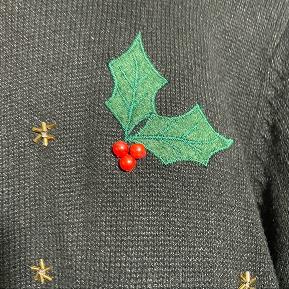 Vintage Jason Maxwell Zip up Collared CARDINAL sweater! Christmas size Large EUC - Picture 3 of 6